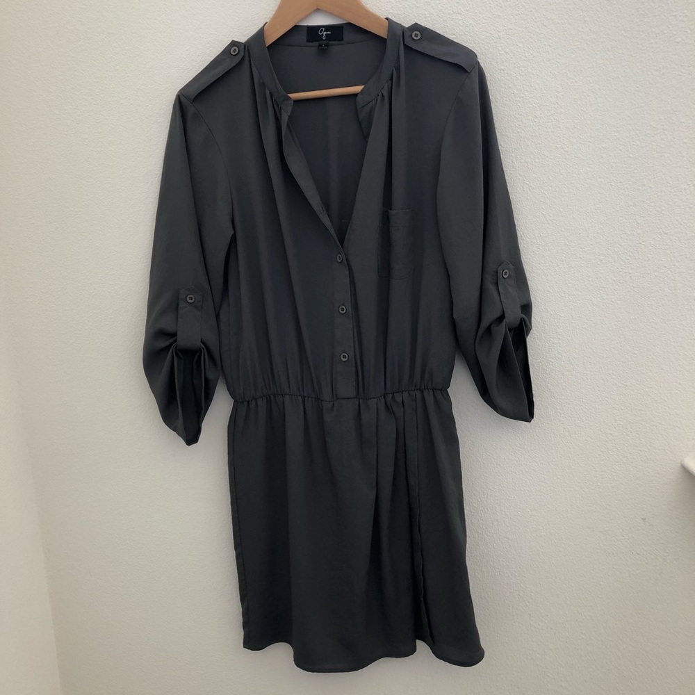 Aqua 3/4 sleeve dress